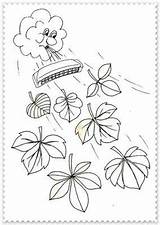 Toamna Colorat Frunze Desene Planse Decupat Fenomene Naturii Educatia Conteaza Cantecul Frunzelor sketch template
