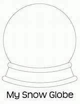 Coloring Snow Pages Christmas Globes Globe Template Color Print Blank Clip Kids Clipart Brilliant Glitter Diy Fun Most Cardinal Staggering sketch template