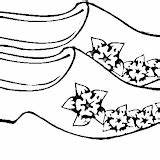 Wooden Coloring Shoe Pages Shoes Post sketch template