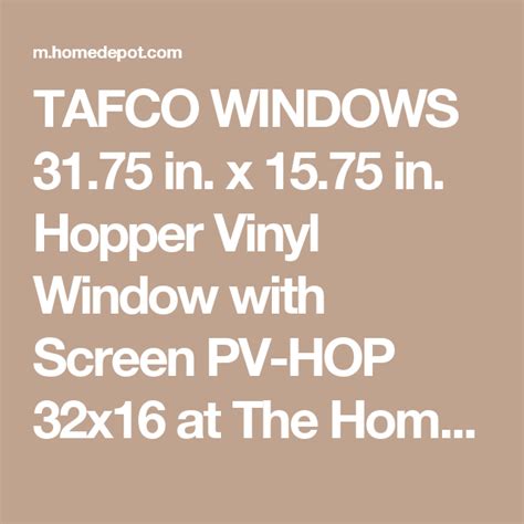 tafco windows      hopper vinyl window  screen pv hop   home