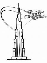 Burj Khalifa Skyscraper Drone Surveys Mapping Pinclipart Clipartkey Serpent Ouroboros Snake Kindpng Pngaaa 13kb sketch template