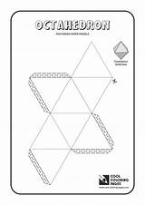 Octahedron Polyhedra Solids Kids sketch template