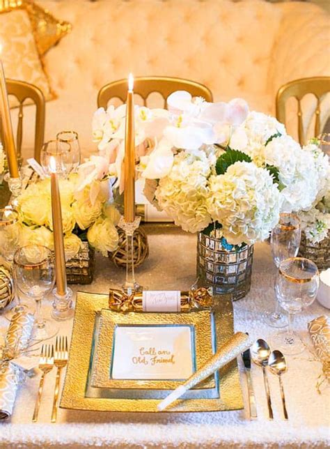 26 festive and glamorous party table settings for new year