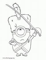 Coloring Minion Pages Stuart Minions Popular sketch template
