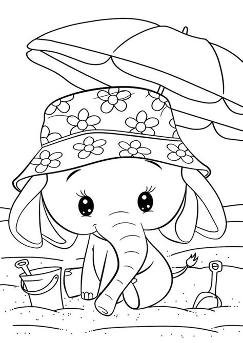 elephants printable coloring pages