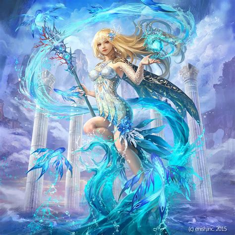 Aqua By Serenity2200 Anime Fantasy Fantasy Artwork