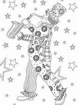 Mardi Gras Coloring Pages Kids Clown Carnival Fun Adult Colouring Carnaval Printable Circus International Clowns Cute sketch template