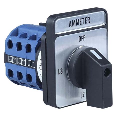 lh current panel ammeter selector switch rayleigh instruments