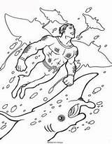 Aquaman Superhelden sketch template