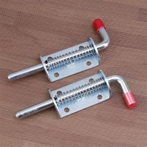pcs durable stainless steel lock spring pin latch lock  utility trailer gate  ebay