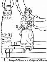 Joseph Coloring Pages Slavery Bible House Colouring Sold Potiphar Genesis Sheets Into Pharaoh Sheet Egypt Sunday School Color Preschool Brothers sketch template