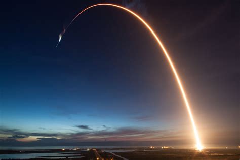 spacexs falcon  rocket launches dragon   international space station rnasa