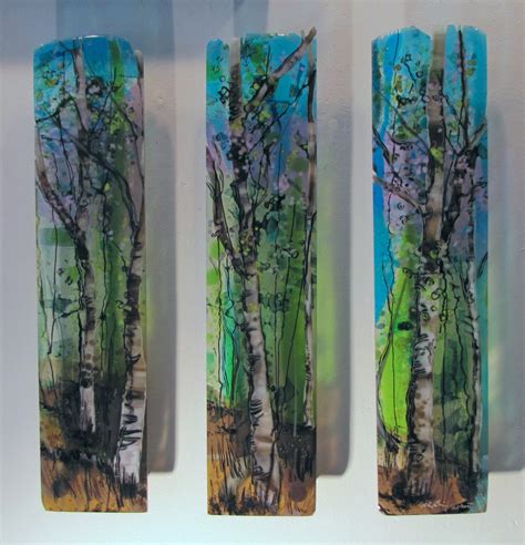 Three Part Harmony By Alice Benvie Gebhart Art Glass Wall