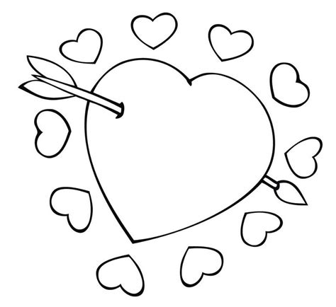 printable heart coloring pages  kids