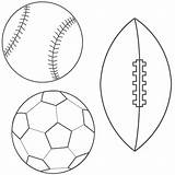 Coloring Ball Sports Soccer Football Pages Jersey Printable Baseball Sport Clipart Kids Drawing Para Equipment Sheets Templates Blank Preschool Printables sketch template