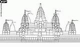 Angkor Wat Cambodia Temple Coloring Pages sketch template