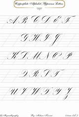 Copperplate Uppercase sketch template