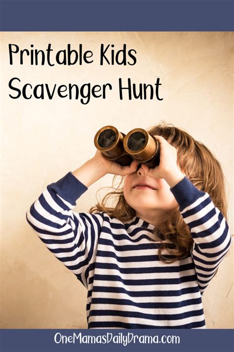 preschool scavenger hunt game printables car beach and park