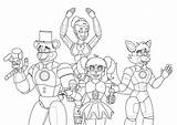 Fnaf Naf sketch template