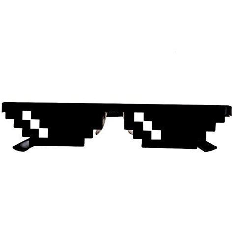 Ilovediy Lunette Thug Life Noir Glasses 8 Bit Pixel Deal With It