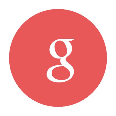 circular  google modern red icon