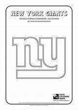 Coloring Nfl Pages Giants Logos Football York Teams Cool American Logo Team National Dallas Clubs Print Cowboys Zapisano sketch template