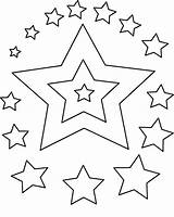 Coloring Star Pages Preschoolers Printable Kids Popular sketch template