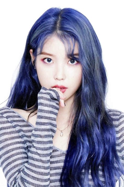 pop idols looked amazing  blue hair allkpop