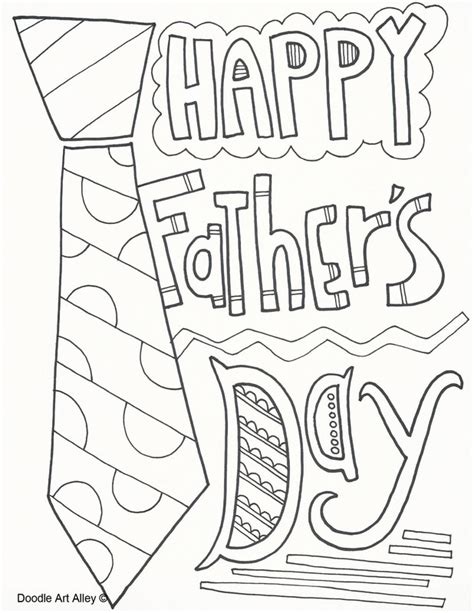 fathers day coloring pages doodle art alley fathers day coloring