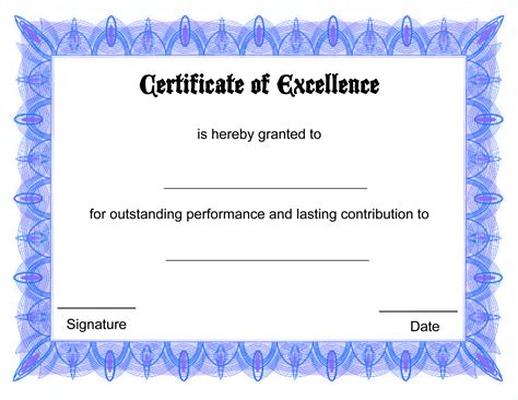 printable certificates  printable templates