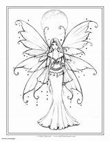 Fairy Coloring Fantasy Pages Getcolorings sketch template