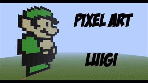 minecraft pixel art  luigi youtube
