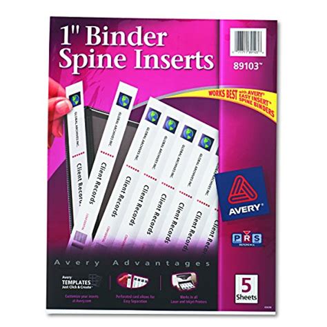 top   binder spine inserts    sideror reviews