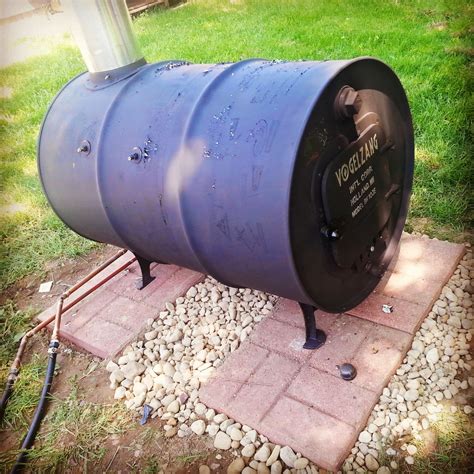 simple suburban living constructing  vogelzang barrel stove