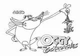 Oggy Cockroaches Coloring Drawing Page6 Pdf Pages Getdrawings sketch template