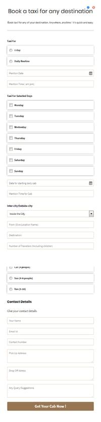 booking form templates plugins