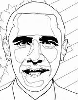 Obama Coloring Barack President Drawing Getdrawings Lifetime Pages Getcolorings sketch template