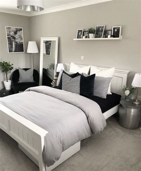 pinterest aesthetic grey  white bedroom