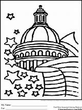 Coloring Pages Building Capitol Dome Dc Washington Government Drawing Kids Book School Icon Printable Drawings America Getdrawings Color Colouring Colour sketch template