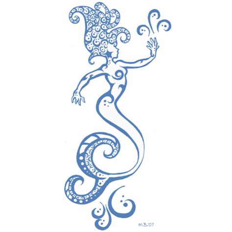 Mermaid Tattoo Perfect Combo Of Tribal And Whimsical Im Picky With
