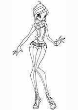 Tecna Coloring Pages Gardenia Winx Club Drawing Categories Paper sketch template