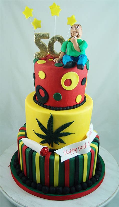 Bob Marley Themed Birthday Party Cake Noveltycakes Our