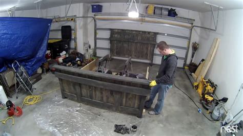rustic bed construction timelapse youtube