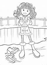 Coloring Girls Groovy Coloriage Pages Book Kids Dessin Enfants Malarbilder Winter Fun Imprimer Info Sheets sketch template