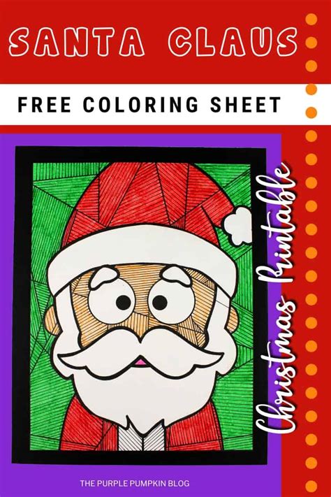 printable santa claus coloring sheet  christmas