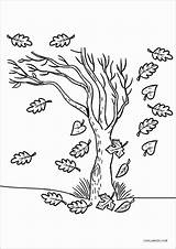 Coloring Autumn Pages Tree Kids Coloringbay sketch template