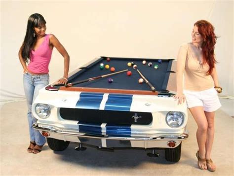 the 1965 shelby gt pool table is signed and numbered by carroll shelby