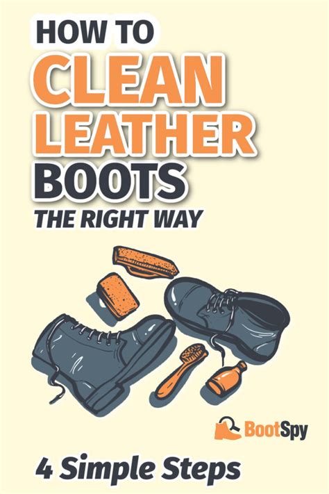clean leather boots     simple steps