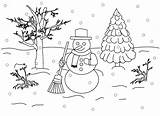 Coloring Landscape Pages Winter Christmas Kids Tree Scene Cute Scenes Snow Colouring Printable Color Adults Snowman Google Print Index Book sketch template