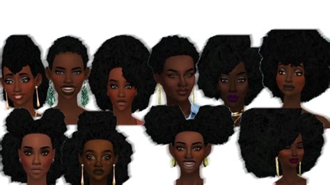 sims  cc finds sims  afro hair sims  black hair afro hairstyles